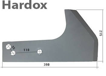Krój płozowy HARDOX 084321/L części do pługa KVERNELAND