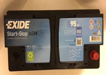 Akumulator 95Ah 850A EXIDE AGM START&STOP EK950  EN