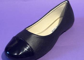 Czarne baleriny połysk rozmiar 36 (BAL9)