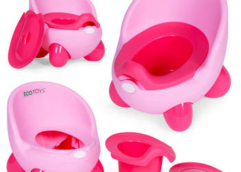 Nocnik toaleta sedes dla dzieci wyjmowany wkład antypoślizgowe nóżki różow…