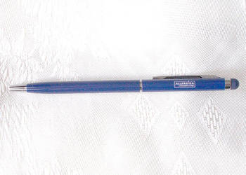 wąski granatowy długopis touch pen slim, ciemnogranatowy długopis slim