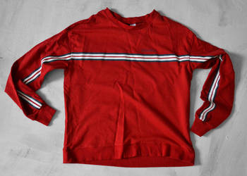 czerwona bluza z lampasem hm S 36