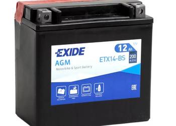 Akumulator motocyklowy 12V 12Ah 200A EXIDE ETX14-BS YTX14-BS