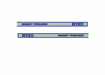 Naklejki Masey Ferguson 8130