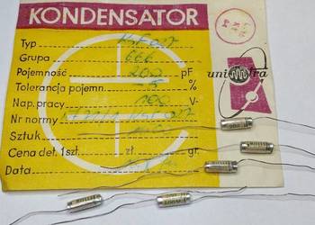 Kondensator 200pF 100V KsF 027 Unitra MIFLEX