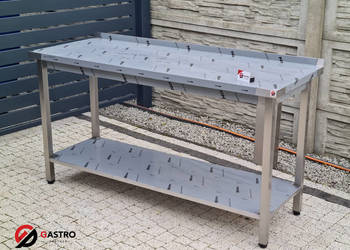 Stół roboczy z półką stal nierdzewna wym. 1600x600x850