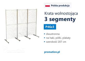Kraty ekspozycyjne sklepowe kratownice wolnostojące z drutu