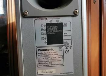 Aktywny subwoofer zasilany Panasonic