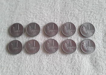 Polska 1 grosz 1949 rok, 10 sztuk, stan bardzo dobry