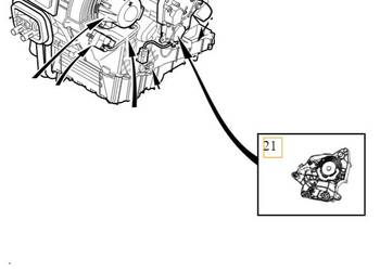 VOLVO V40 V40CC silnik regulacji klap nawiewu OE 31418879