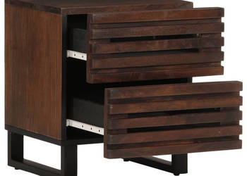 Szafka nocna 40x34x46 cm lite drewno mango WM-377430