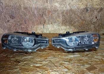 Komplet Lamp Reflektory Przód Lewa Prawa BMW Seria 3 F30 F31 ZKW H7