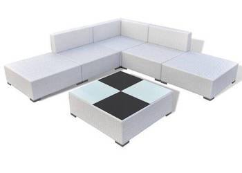 vidaXL 6-cz. zestaw wypoczynkowy do ogrodu, poduszki（SKU:41264）