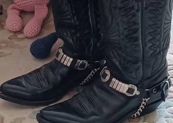 kowbojki twarda prawdziwa skóra INDIANA oryginalne 38 roz