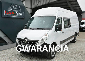 Renault Master najdłuższy, najwyższy L4H3 7 osobowy brygadówka max doka 16…