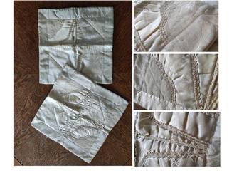 poduszka poszewka satynowa tkana zdobiona bogato złota nitka marokańska haf