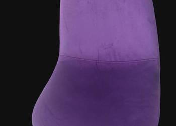 Krzesła welurowe fioletowe