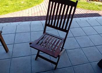 Krzesła ogrodowe szt.6 drewniane.używane.