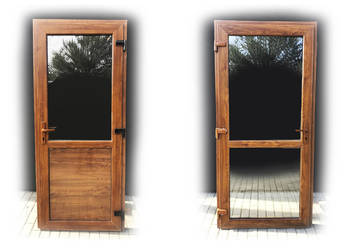 Drzwi 110x210 zloty dąb nowe cieple