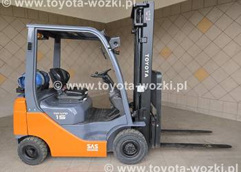 Wózek widłowy TOYOTA 8FGF15 jak nowy, TOYOTA 8FG15 widlak Linde