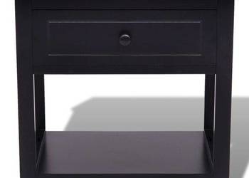 vidaXL Szafka nocna drewniana, czarna(SKU:242872)