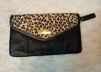 RIVER ISLAND/ Skórzana torebka kopertówka, saszetka, Leather