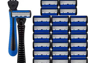 Maszynka Do Golenia Męska 6 Warstwowa+24 Ostrza+ 2 Rączki| AS