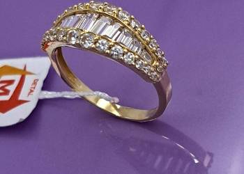 WYPRZEDAŻ !-25% Pierścionek r.17 Złoty pr.585 Glamour Z-977