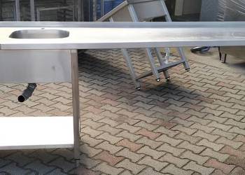 Zlew gastronomiczny 1-komorowy 302x70x85