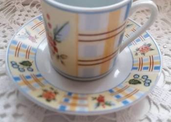 Filiżanki ze spodkami 12szt.Zestaw Bavarian Garden.Porcelana