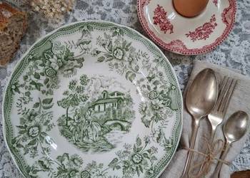 Unikatowy Zestaw Vintage: 4 Głębokie Talerze C.P. Ironstone "English Style"