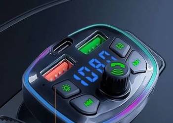 Transmiter Bluetooth FM ładowarka samochodowa Nowa