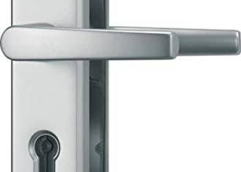 ABUS KLS114 F1 Klamka do drzwi wejściowych z szyldem aluminiowa, srebrna
