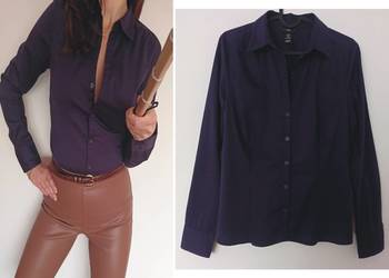 Fioletowa koszula H&M rozmiar M-L