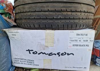 cztery alufelgi  z oponami do forda tomason