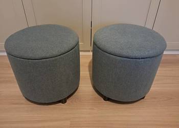 Komplet puf podnóżek pufa