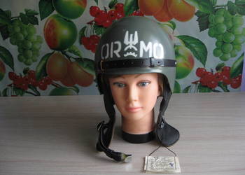 Stary kask ORMO milicja MO PRL