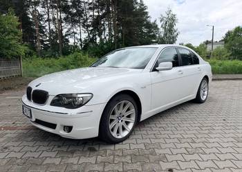 BMW 750i V8 4.8 367 KM | 2007 | Biały | Niski przebieg | Import Japonia