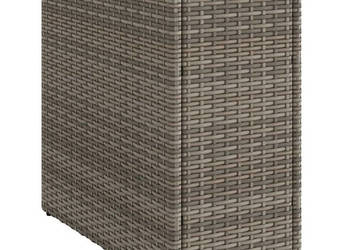 Stolik ogrodowy z drewnianym blatem szary 58x275x55 cm WM-366134