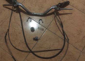 Kierownica WSK 125 B1 „dwuramówka” – komplet z osprzętem, lata ok. 1960