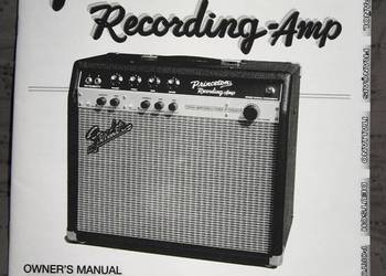 Fender Princeton Recording-Amp Owner's Manual - instrukcja obsługi