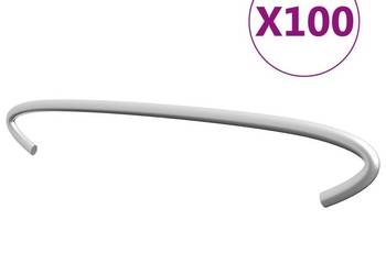 vidaXL Haki do gabionów, 100 szt., galwanizowana stal, 20 cm(SKU:145620)