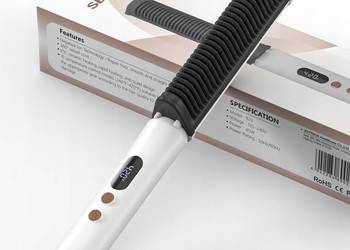 Prostownica-szczotka do włosów jonowa, regulacja temperatury SEJOY