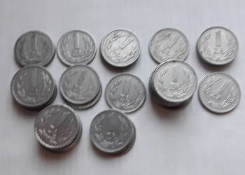 Monety 1zł  1949-1988 36 sztuk