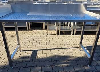 Stół Gastro Barowy Z Płytą Ociekową - 155/65/90 cm - K.1436 N