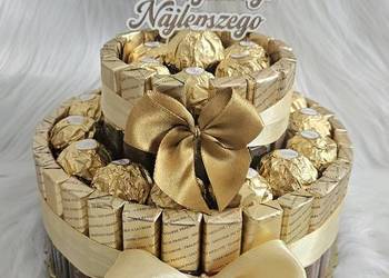 Tort piętrowy Merci&Ferrero Rocher