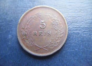 Stare monety 5 real 1900 Portugalia