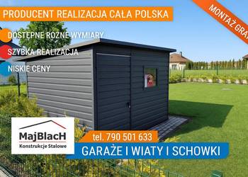 GRAFIT | Mały | GARAŻ BLASZANY |Domek| SCHOWEK | Altana– Maj-Blach