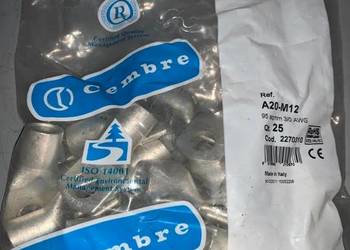 Końcówka oczkowa miedziana nieizolowana Cembre 95mm2 M12 x25