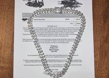 Trapstar Silver Chain Naszyjnik